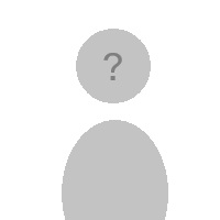 Gray silhouette icon of a person with a question mark in the circular head area, representing a generic placeholder for a headshot.