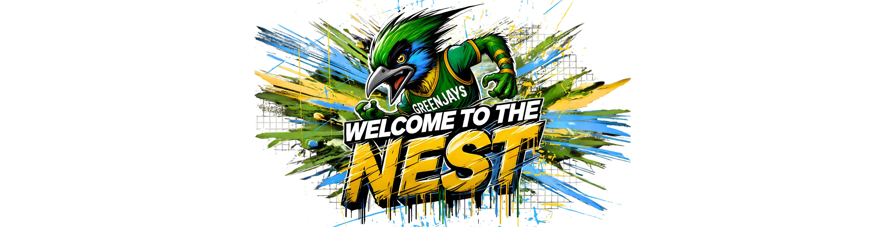 Stylized image of JSCC mascot Jax above text that reads 