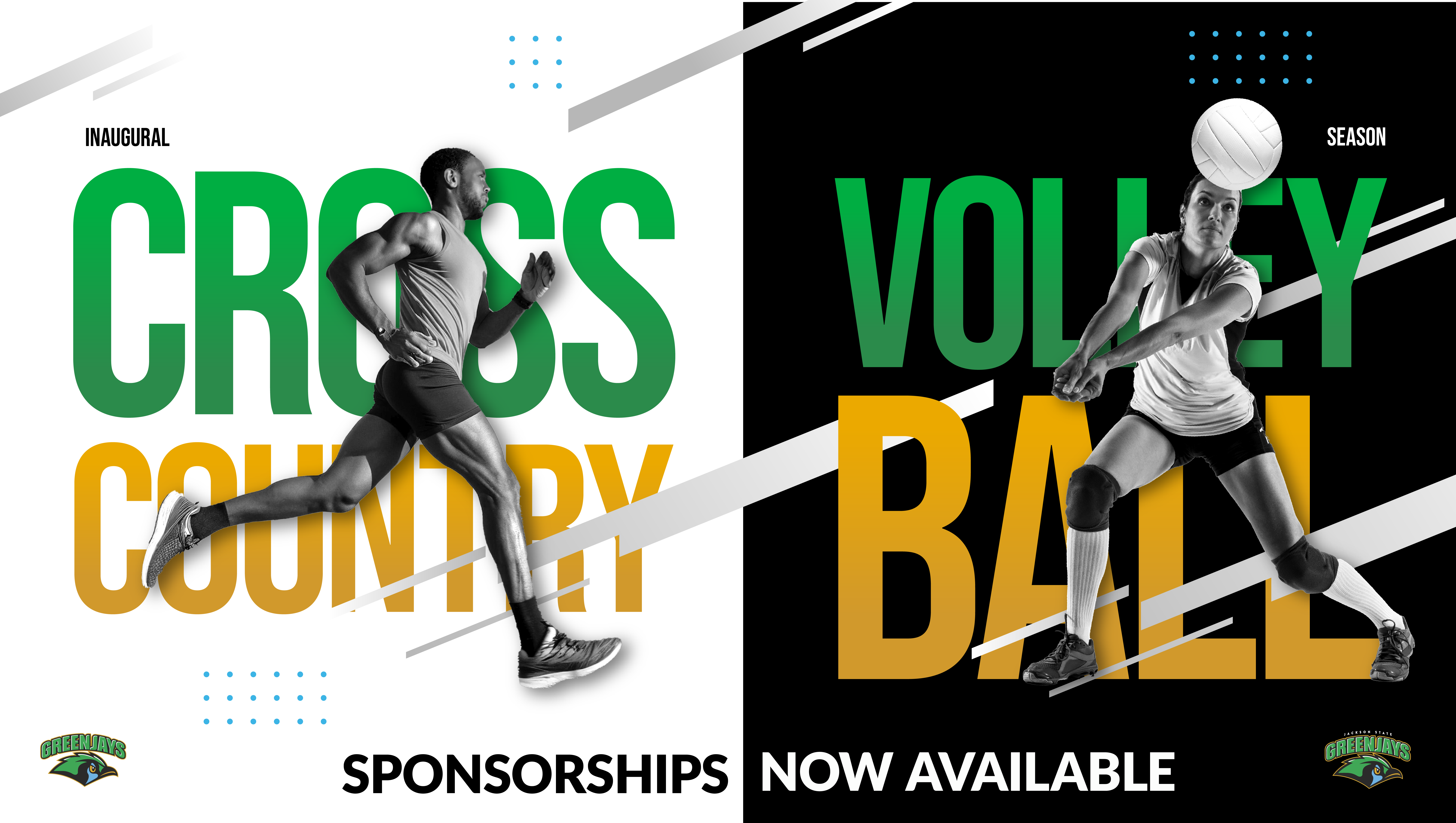 Graphic Design Showcasing a man running with the words 