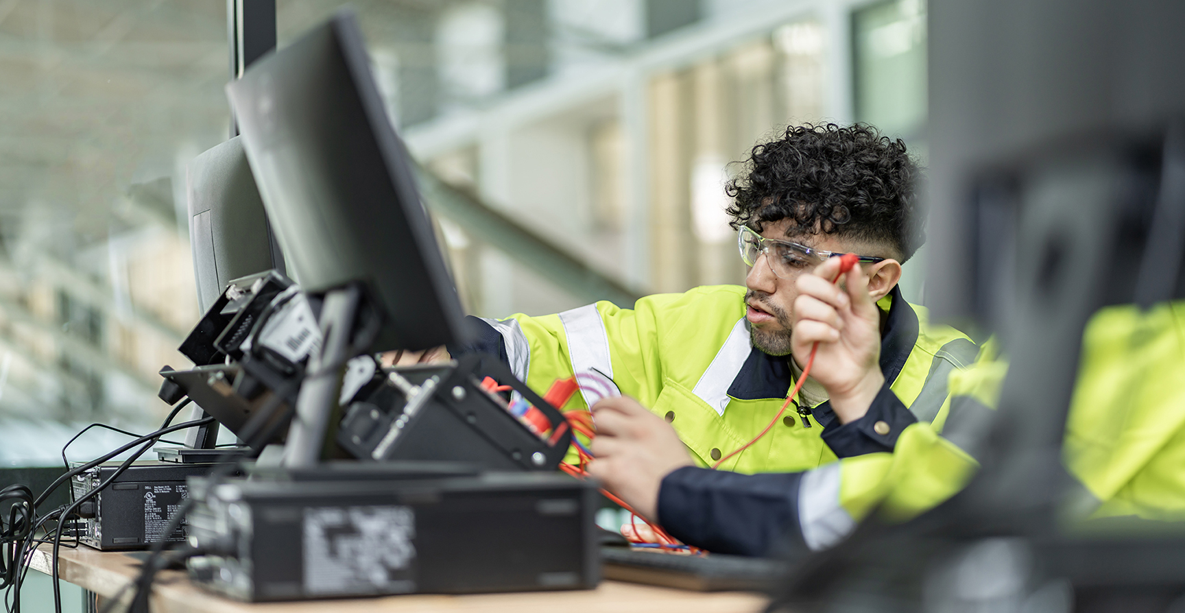 Engineers performing maintenance