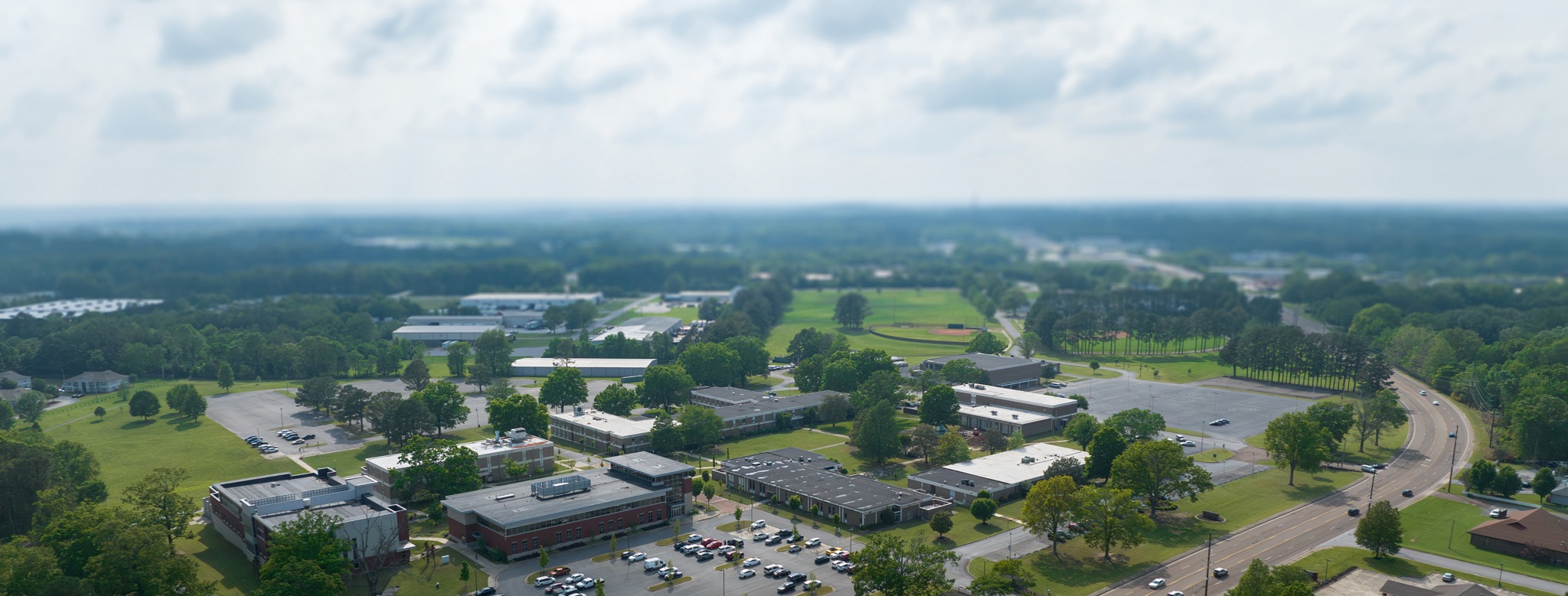 Aerial photo of JSCC main campus